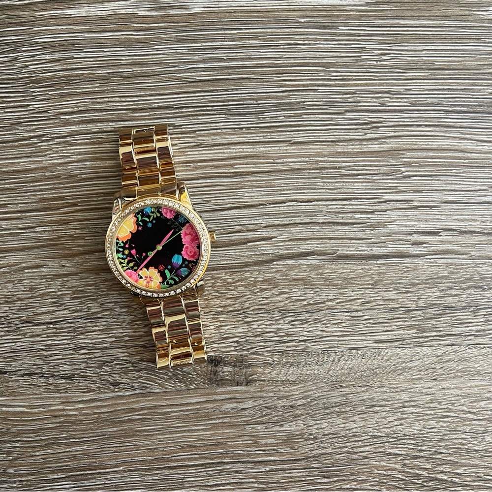 Gold Floral Women's Fashion Watch